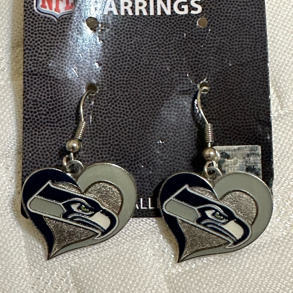 Seahawk Earrings- brand new!